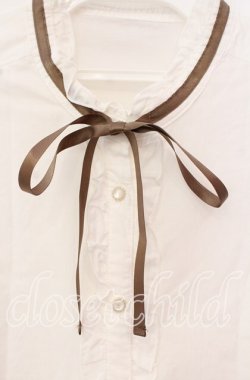 画像2: axes femme / フレンチ刺繍コットンブラウス F シロ O-25-10-20-024-AX-BL-OW-OS