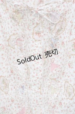 画像2: PINK HOUSE / フェリーチェプリントベスト【お直しあり】  生成り×ピンク O-25-10-21-029-LO-TO-IG-OS