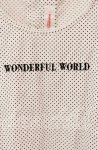 画像2: 【SALE】WONDERFUL WORLD / ロゴ刺繍ドットノースリーブブラウス【お直しあり】  シロ O-25-10-21-031-LO-BL-IG-ZT357 (2)