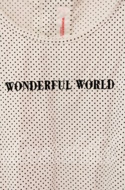画像2: WONDERFUL WORLD / ロゴ刺繍ドットノースリーブブラウス【お直しあり】  シロ O-25-10-21-031-LO-BL-IG-OS