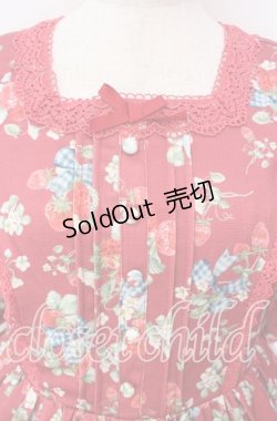 画像2: axes femme Kawaii / クラシックベリーワンピース M アカ O-25-10-21-034-AX-OP-OW-OS