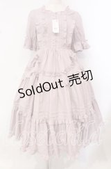 Chalmiere / フリルロングワンピース M ピンク O-25-10-21-037-LO-OP-OW-OS