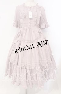 Chalmiere / フリルロングワンピース M ピンク O-25-10-21-037-LO-OP-OW-OS
