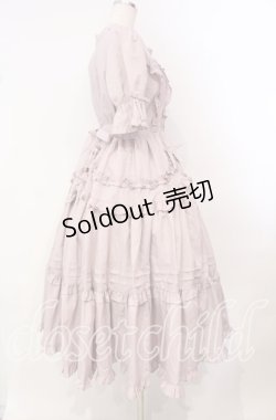 画像3: Chalmiere / フリルロングワンピース M ピンク O-25-10-21-037-LO-OP-OW-OS