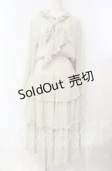 INGEBORG / ドットティアードワンピース  アイボリー O-25-10-21-045-LO-OP-OW-OS
