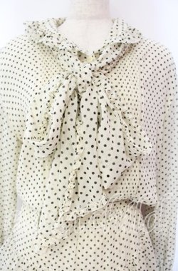画像2: INGEBORG / ドットティアードワンピース  アイボリー O-25-10-21-045-LO-OP-OW-OS