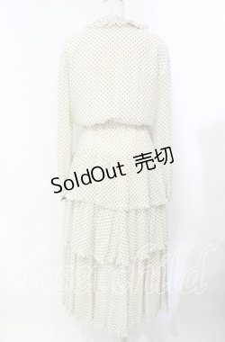 画像4: INGEBORG / ドットティアードワンピース  アイボリー O-25-10-21-045-LO-OP-OW-OS