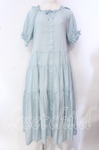 PINK HOUSE / ドットワンピース  サックス O-25-10-21-046-LO-OP-OW-OS