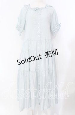 画像1: PINK HOUSE / ドットワンピース  サックス O-25-10-21-046-LO-OP-OW-OS