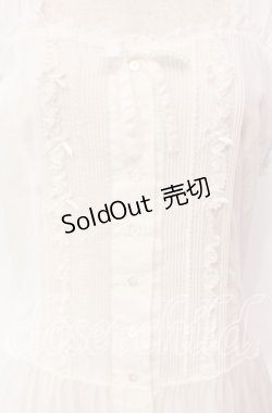 画像2: PINK HOUSE / ローンフリルタブリエワンピース  シロ O-25-10-21-047-LO-OP-OW-OS