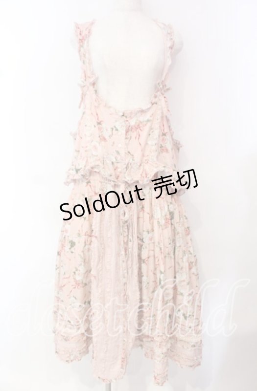 画像1: PINK HOUSE / Dorry Roseプリントワンピース  ピンク O-25-10-21-048-LO-OP-OW-OS (1)