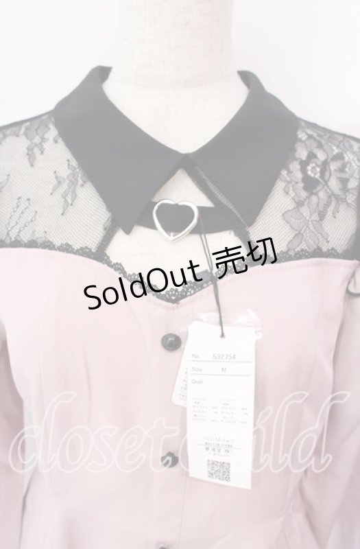 画像2: DearMyLove / ハートベルトレースセットアップ M ピンク O-25-10-21-049-EL-OP-OW-OS (2)