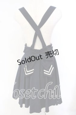 画像3: Secret Honey / コーデュロイSH刺繍サスペンダースカート  ネイビー O-25-10-21-051-CA-SK-IG-OS