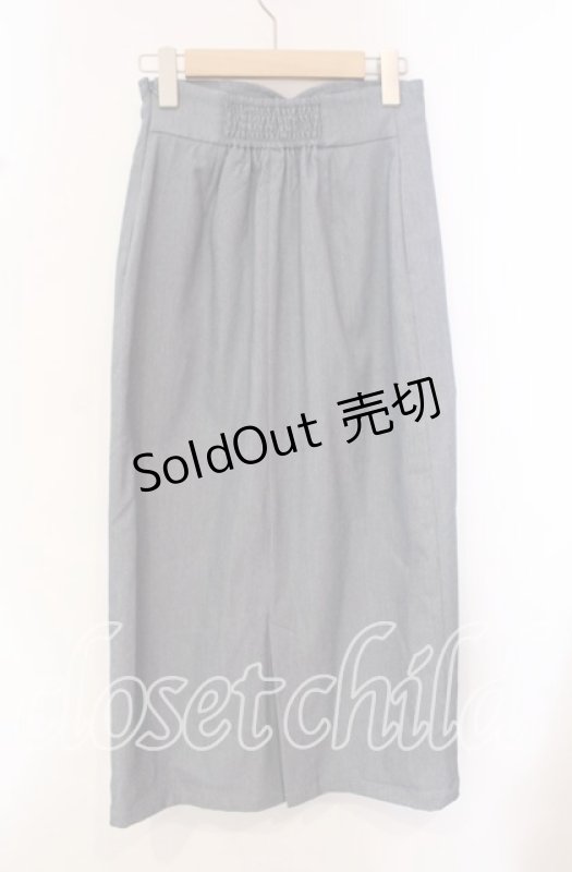 画像2: 【SALE】an another angelus / フロント釦ハイウエストタイトスカート F ブルー O-25-10-21-056-CA-SK-OW-ZT145 (2)