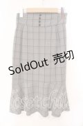 an another angelus / チェックタイトスカート  グレー O-25-10-21-059-CA-SK-IG-ZT1029P