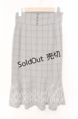 画像1: an another angelus / チェックタイトスカート  グレー O-25-10-21-059-CA-SK-IG-ZT1029P