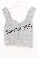 an another angelus / チェック柄ビスチェ F グレー O-25-10-21-063-CA-TO-OW-ZT1029P