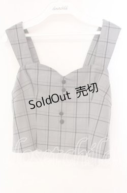 画像1: an another angelus / チェック柄ビスチェ F グレー O-25-10-21-063-CA-TO-OW-ZT1029P