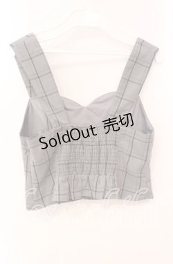 画像2: an another angelus / チェック柄ビスチェ F グレー O-25-10-21-063-CA-TO-OW-ZT1029P