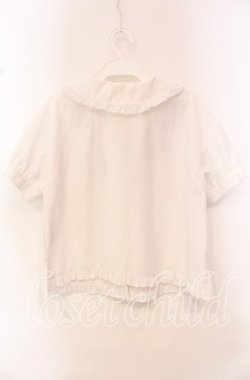 画像3: Secret Honey / SH刺繍タイブラウス  シロ×サックス O-25-10-21-068-CA-BL-IG-OS