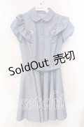 Secret Honey / イチゴ刺繍ワンピース  ブルー O-25-10-21-071-CA-OP-IG-OS