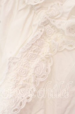 画像3: BABY,THE STARS SHINE BRIGHT / バラレースの後ろシャーリングブラウス  シロ O-25-10-21-072-BA-BL-IG-OS