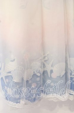 画像3: Secret Honey / シェルプリントワンピース  サックス O-25-10-21-077-CA-OP-IG-OS