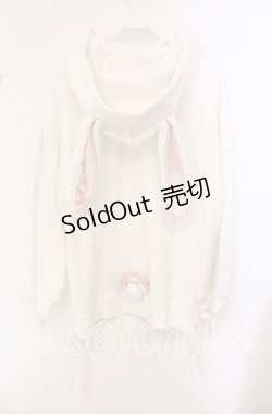 画像3: Secret Honey / サイドレースアップうさみみパーカー  オフ O-25-10-21-086-CA-TO-IG-ZT236