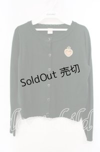 Secret Honey / ハートクラウンカーディガン  グリーン O-25-10-21-089-CA-TO-IG-ZT112