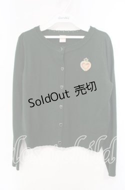 画像1: Secret Honey / ハートクラウンカーディガン  グリーン O-25-10-21-089-CA-TO-IG-ZT112