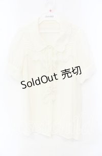 Secret Magic / スカラップ2重襟ブラウス  アイボリー O-25-10-21-092-CA-BL-IG-OS