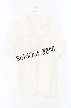 画像1: Secret Magic / スカラップ2重襟ブラウス  アイボリー O-25-10-21-092-CA-BL-IG-OS