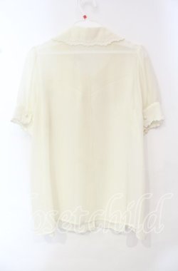 画像3: Secret Magic / スカラップ2重襟ブラウス  アイボリー O-25-10-21-092-CA-BL-IG-OS
