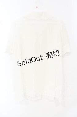 画像3: Secret Magic / スカラップ2重襟ブラウス  アイボリー O-25-10-21-092-CA-BL-IG-OS