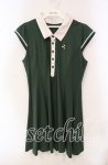 画像1: 【SALE】Secret Honey / PINK LABEL 蜂刺繍ポロワンピース  グリーン O-25-10-21-093-CA-OP-IG-ZT281 (1)