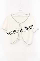 Secret Honey / SH刺繍半袖ボレロ  オフ O-25-10-21-095-CA-TO-IG-ZT276