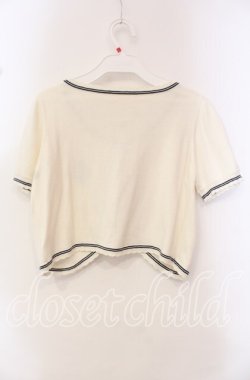 画像3: Secret Honey / SH刺繍半袖ボレロ  オフ O-25-10-21-095-CA-TO-IG-OS