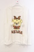LIZ LISA / ベアptフード付きカットソー  シロ O-25-10-21-098-LO-TO-OW-ZT1026G
