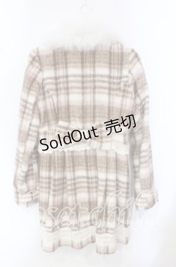 画像4: LIZ LISA / ファーカラーチェックコート  ブラウン系 O-25-10-21-101-LO-CO-OW-OS