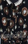 画像2: 【SALE】KANEKO ISAO / 花額縁柄ワンピース  クロ O-25-10-21-106-EL-OP-OW-ZT354 (2)