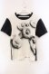 画像1: INGEBORG / カメリアptTシャツ M クロ×シロ O-25-10-21-109-LO-TO-OW-OS (1)