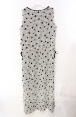 画像3: 【SALE】INGEBORG / フェイクレイヤードフロッキーワンピース  シロ×クロ O-25-10-21-114-LO-OP-OW-ZT381 (3)
