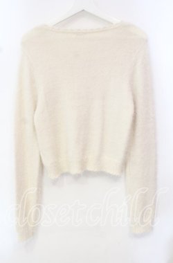 画像3: axes femme / モチーフレース付きカーデ M キナリ O-25-10-21-115-AX-TO-OW-OS