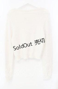 画像3: axes femme / モチーフレース付きカーデ M キナリ O-25-10-21-115-AX-TO-OW-OS