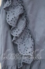 画像2: 【SALE】an another angelus / ローズコットンレース使いノースリーブブラウス F ブルー O-25-10-21-119-CA-BL-OW-ZT034 (2)