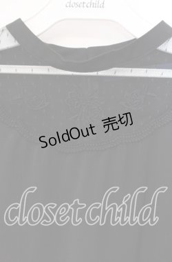 画像2: an another angelus / ヨークローズ刺繍プルオーバーブラウス F クロ O-25-10-21-121-CA-BL-OW-ZT1029P