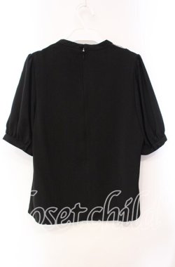 画像3: an another angelus / ヨークローズ刺繍プルオーバーブラウス F クロ O-25-10-21-121-CA-BL-OW-OS