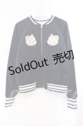 【SALE】Franche Lippee / ひょこりくまスカジャン M ネイビー O-25-10-21-122-LO-JA-IG-ZT459