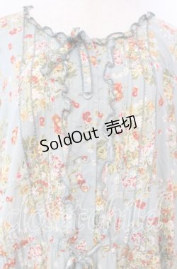 画像2: PINK HOUSE / チェリーブーケプリントロングワンピース【お直しあり】  ミント O-25-10-21-011-LO-OP-IG-OS