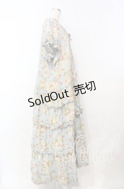 画像3: PINK HOUSE / チェリーブーケプリントロングワンピース【お直しあり】  ミント O-25-10-21-011-LO-OP-IG-OS